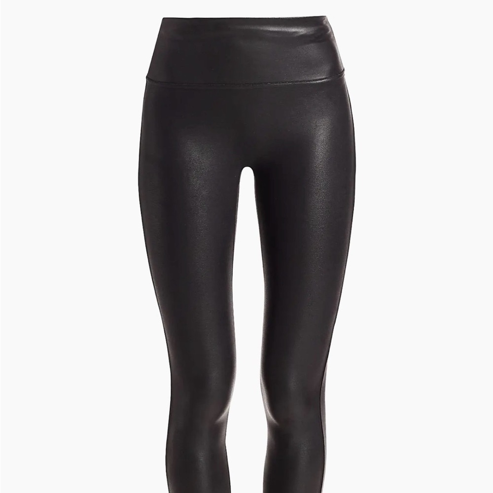 Spanx faux leather black leggings!